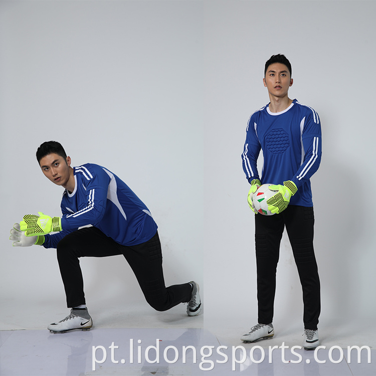 2021 Lidong Sublimated Custom Design Novo goleiro Jersey